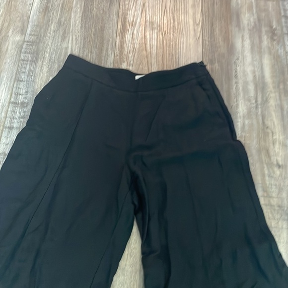 ANTHROPOLOGIE Black High Rise Wide Leg Flare Pants size 4 - Picture 6 of 10